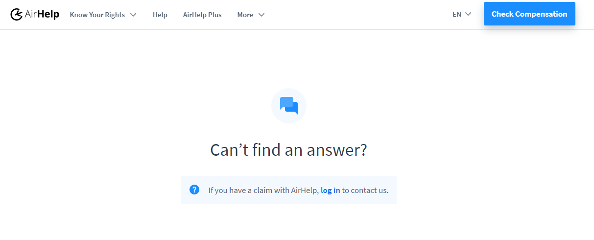 Airhelp contact issue